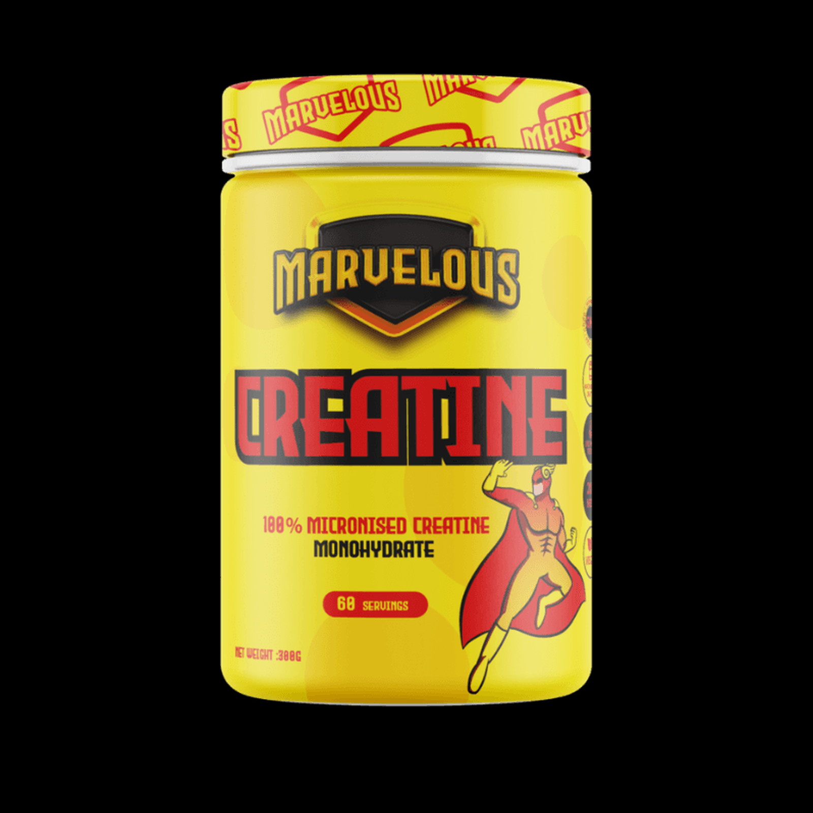 Creatina Monohidrato Marvelous Nutrition 300g